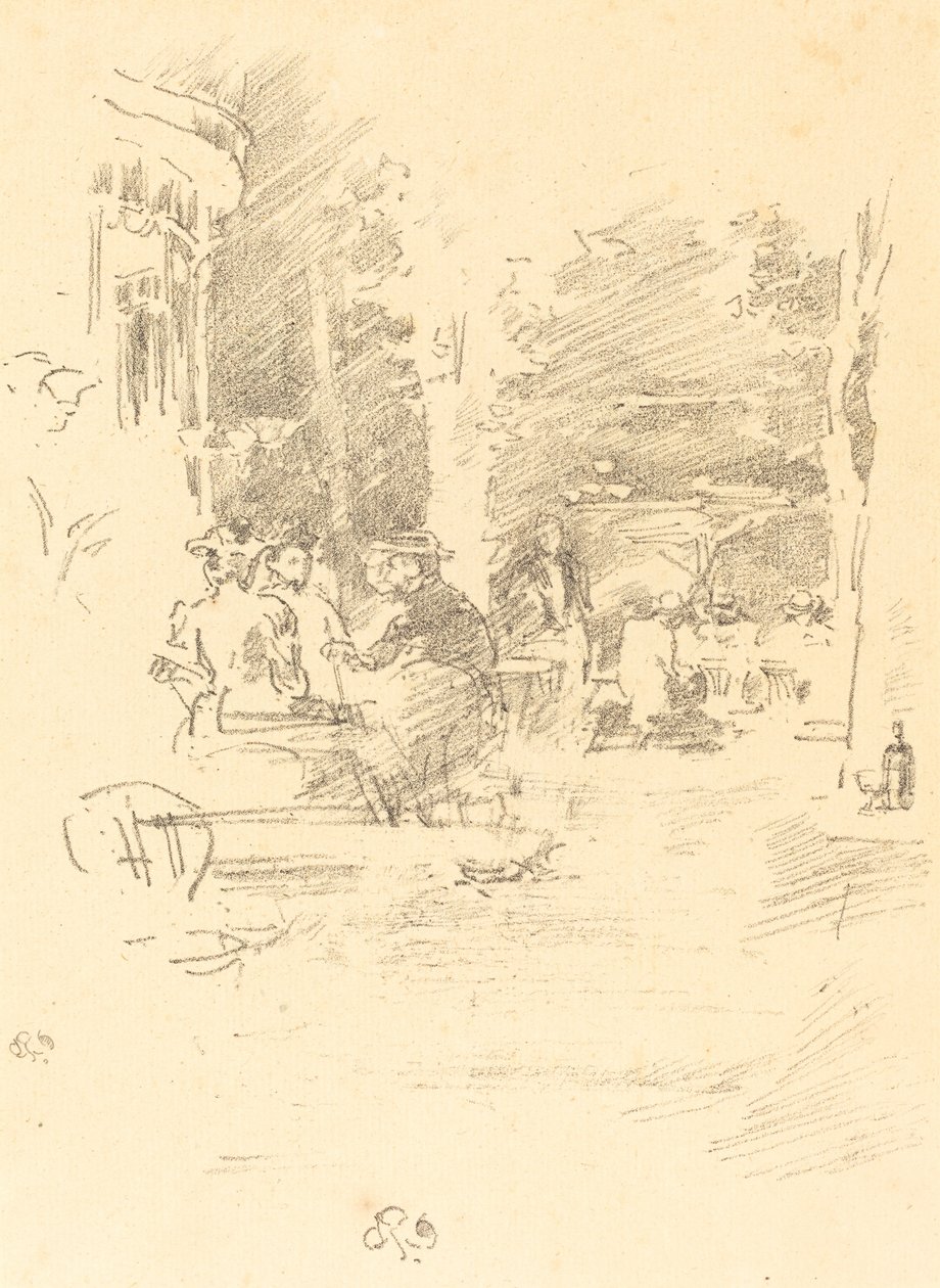 O Pequeno Café au Bois de James Abbott McNeill Whistler