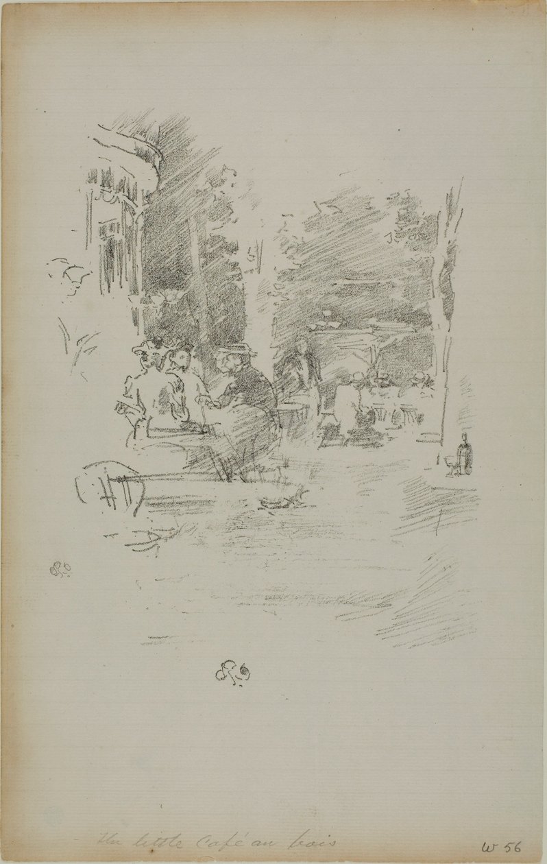 O Pequeno Café au Bois de James Abbott McNeill Whistler