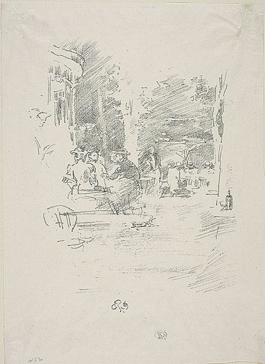O Pequeno Café au Bois de James Abbott McNeill Whistler