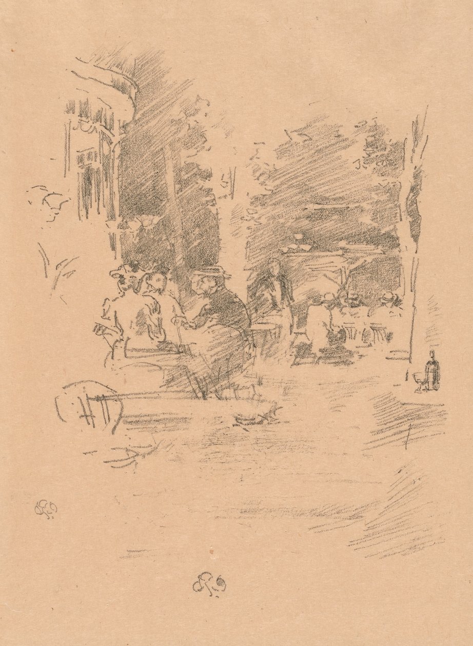 O Pequeno Café au Bois de James Abbott McNeill Whistler