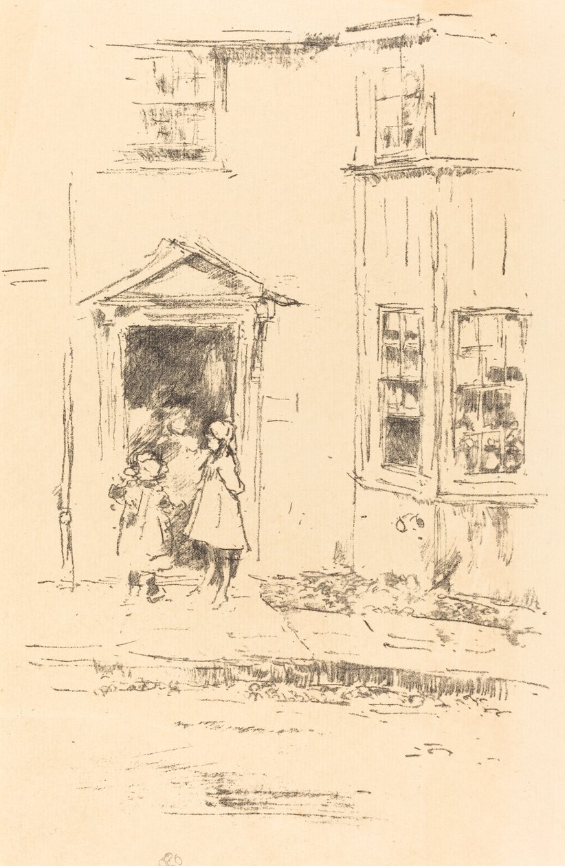A Pequena Porta, Lyme Regis de James Abbott McNeill Whistler