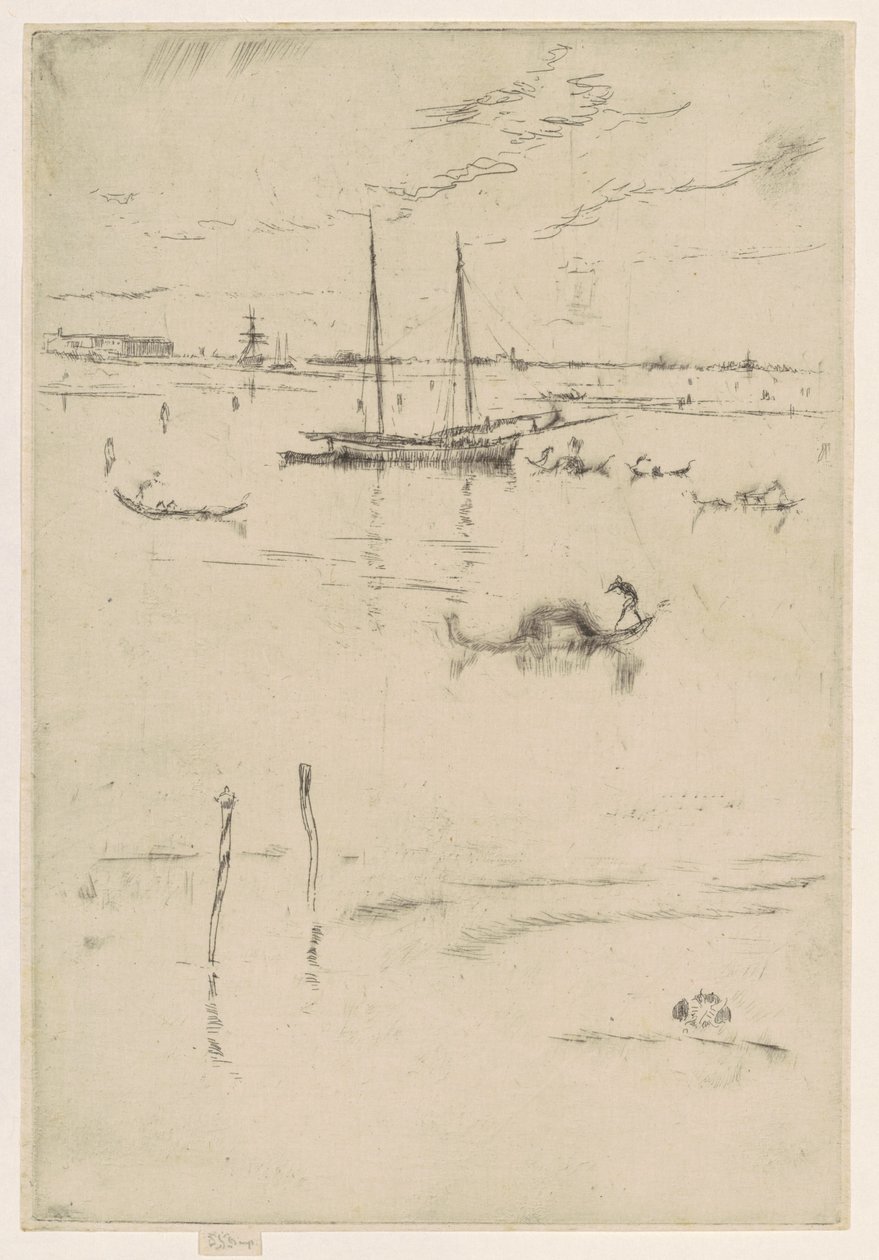 A pequena lagoa de James Abbott McNeill Whistler