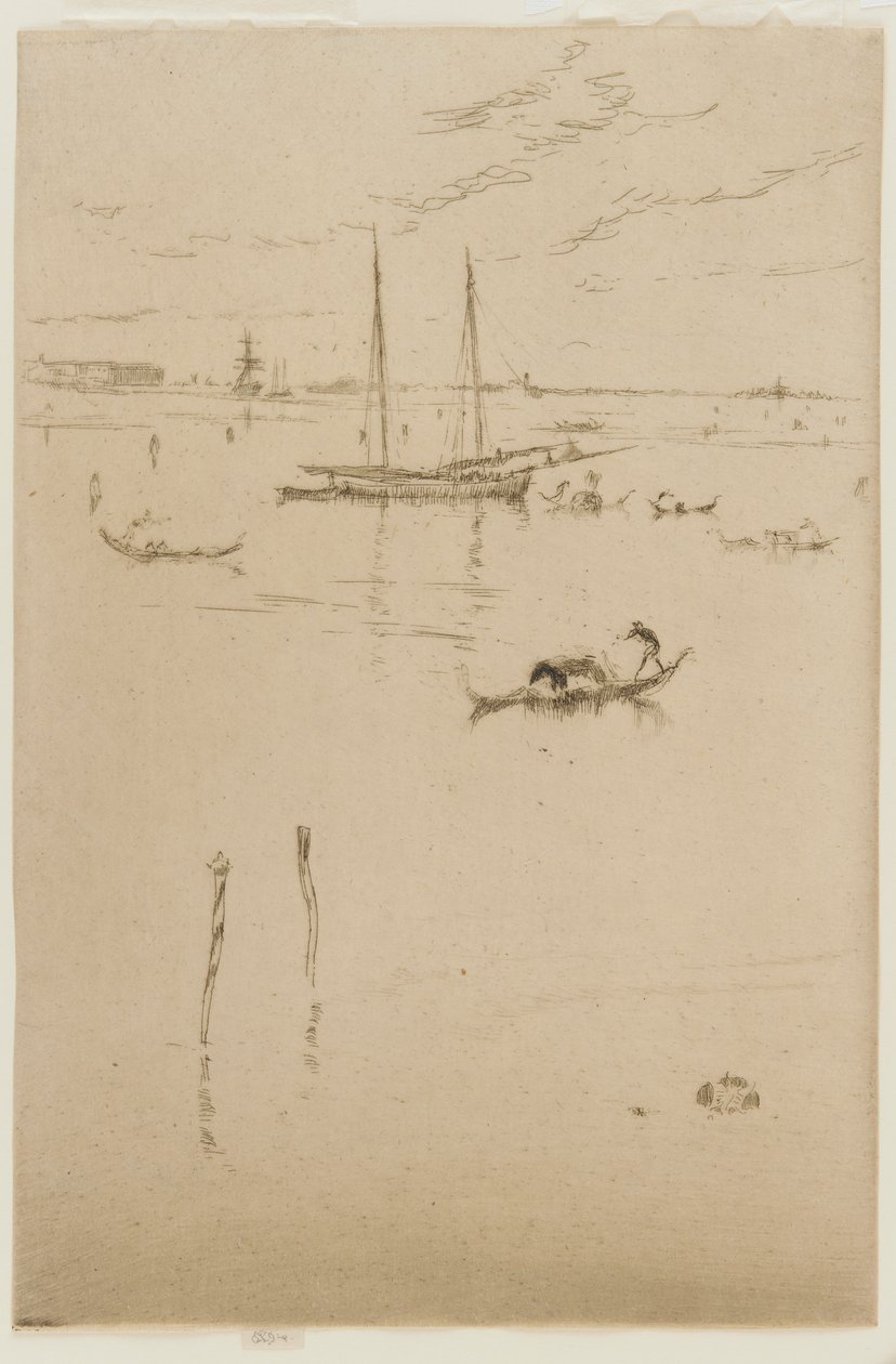 A pequena lagoa de James Abbott McNeill Whistler