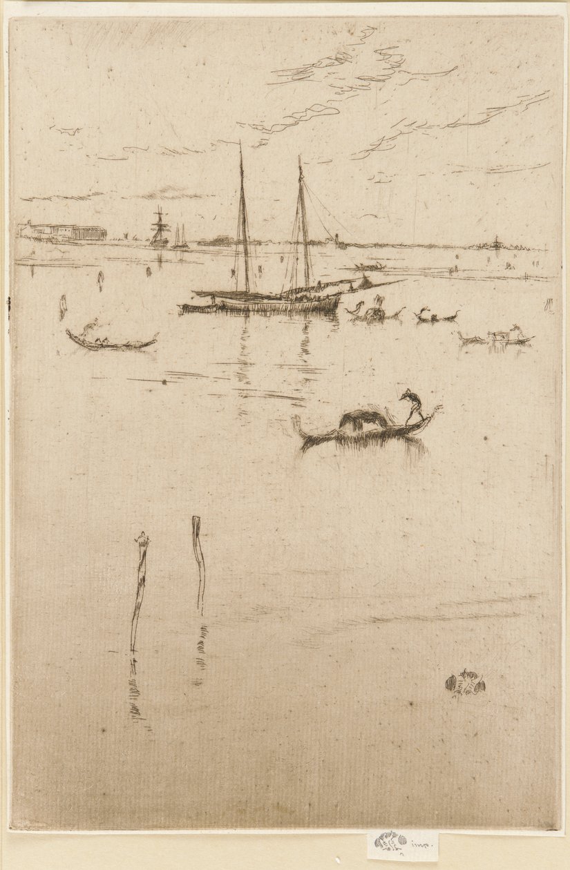 A pequena lagoa de James Abbott McNeill Whistler