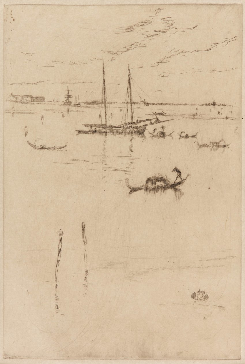 A pequena lagoa de James Abbott McNeill Whistler