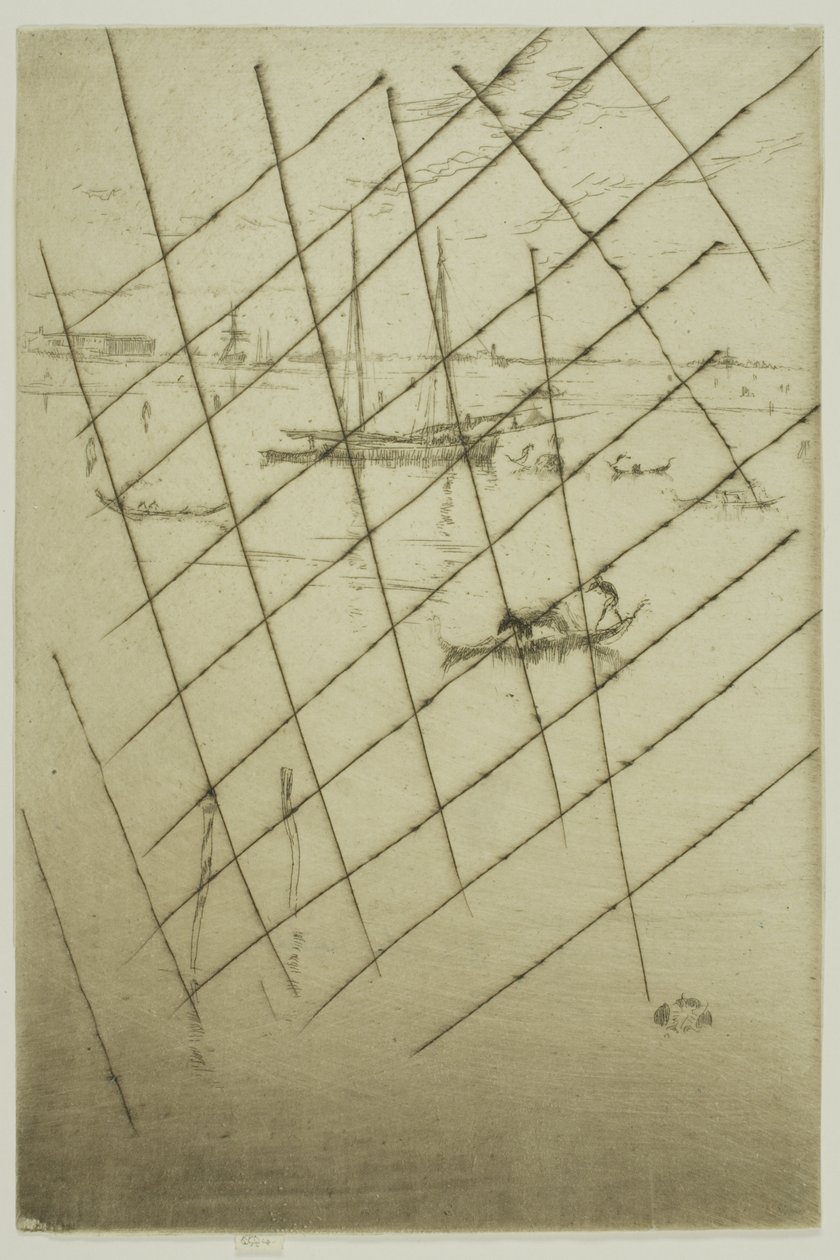 A pequena lagoa de James Abbott McNeill Whistler