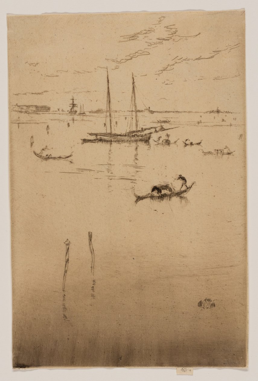 A pequena lagoa de James Abbott McNeill Whistler