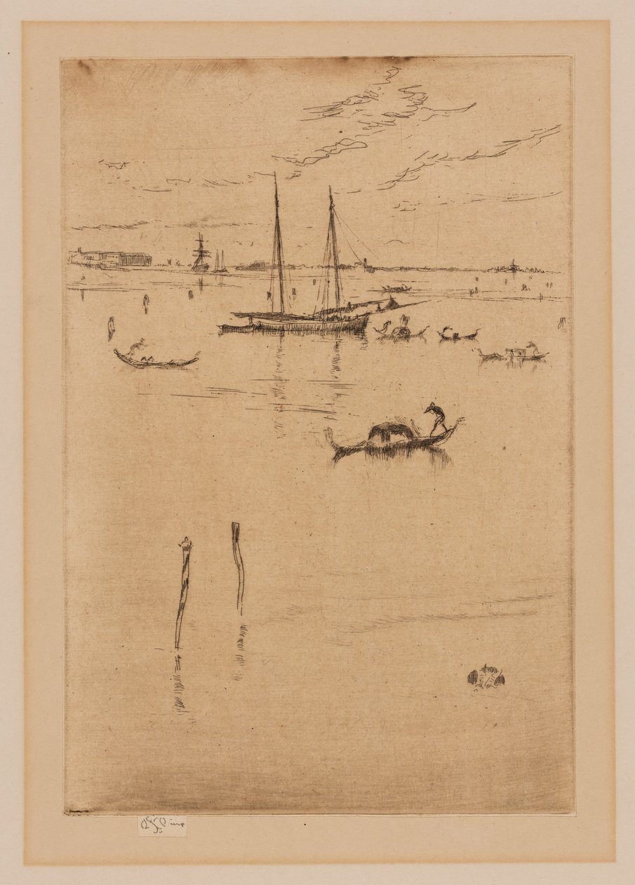 A pequena lagoa de James Abbott McNeill Whistler
