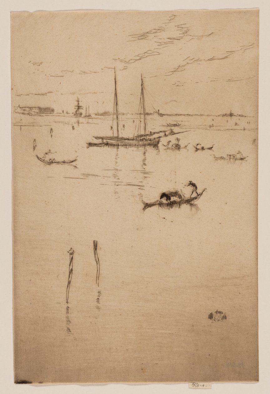 A pequena lagoa de James Abbott McNeill Whistler