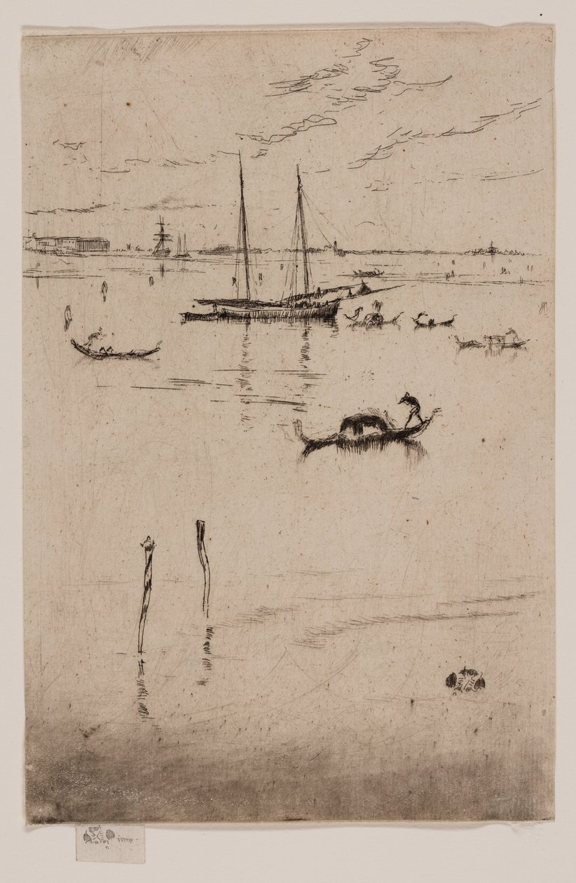 A pequena lagoa de James Abbott McNeill Whistler