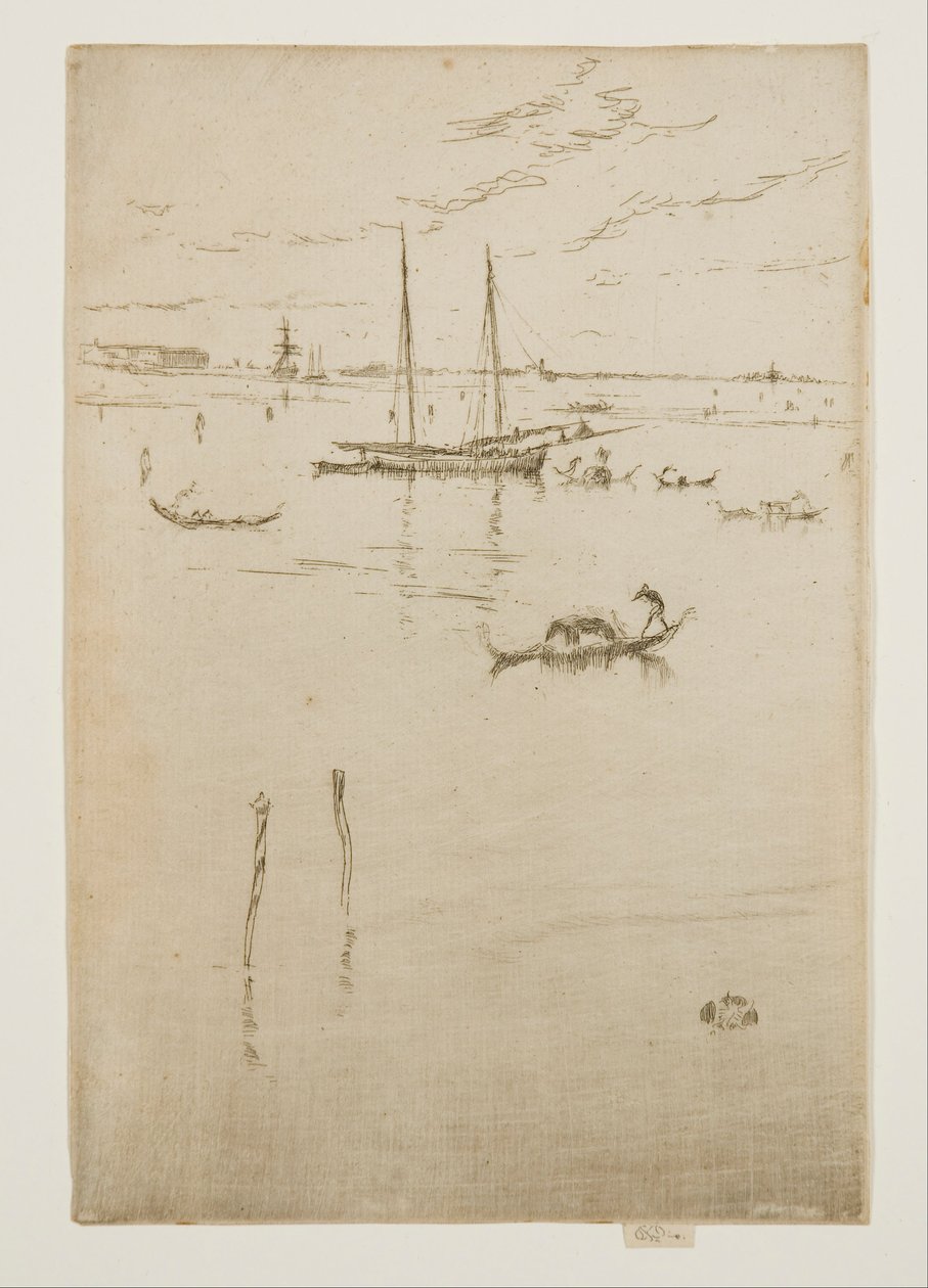 A Pequena Lagoa, das Doze Gravações, também conhecida como o Primeiro Conjunto de Veneza de James McNeill Whistler