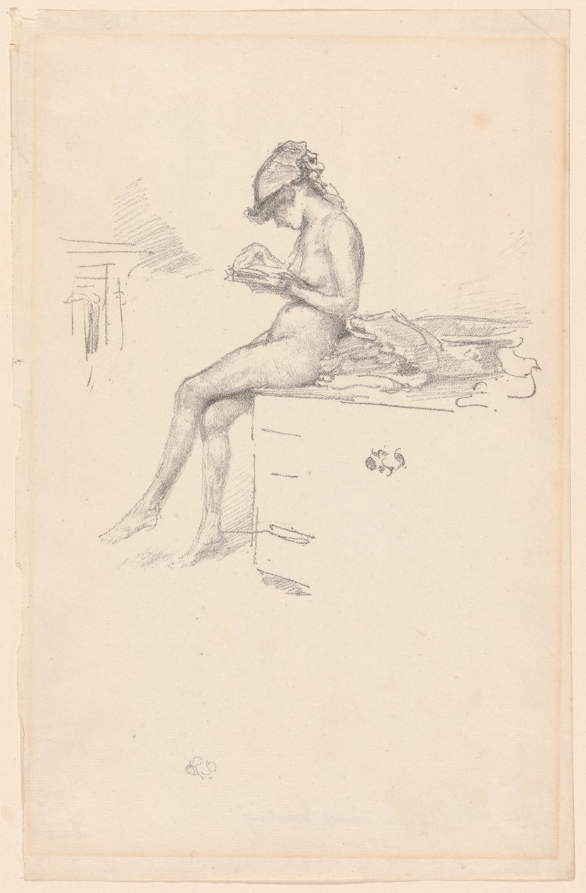 A modelo nua, lendo de James Abbott McNeill Whistler