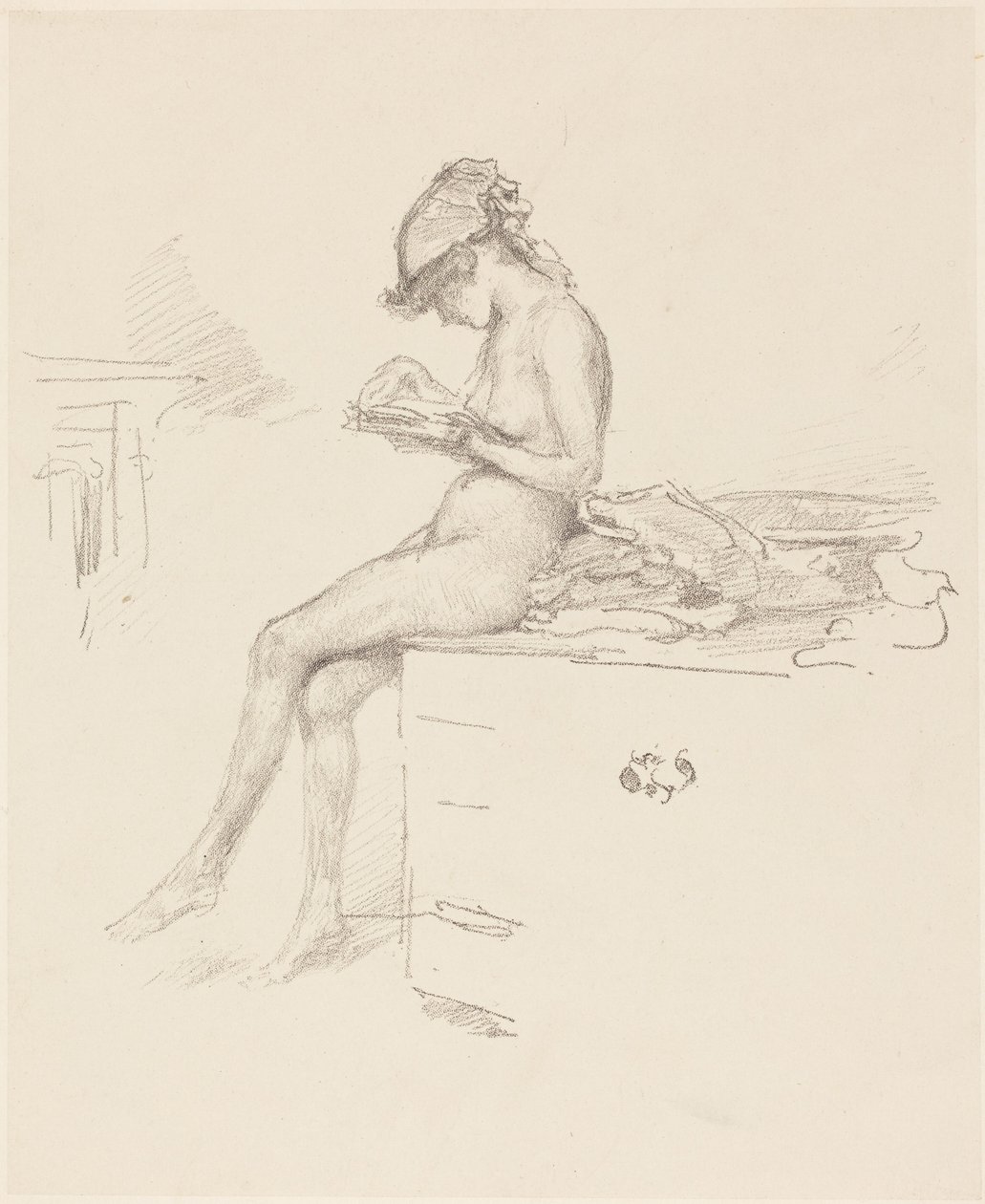A Pequena Modelo Nua, a Ler de James McNeill Whistler