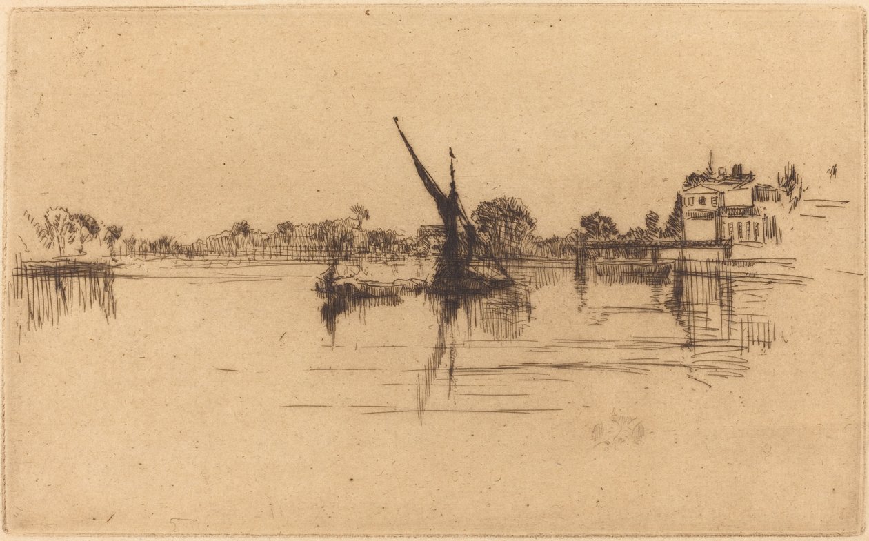 O Pequeno Putney, No.II de James Abbott McNeill Whistler