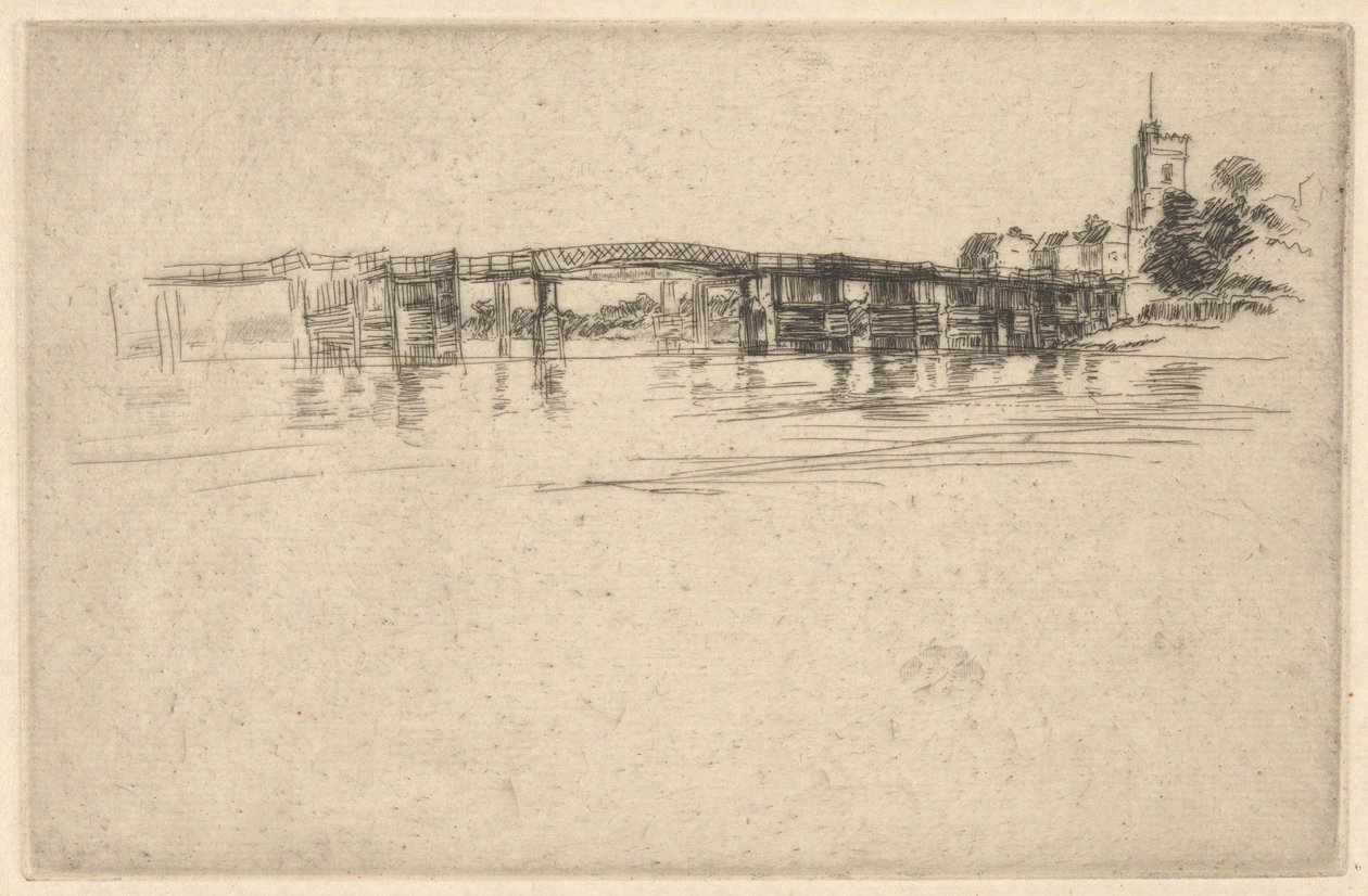 O Pequeno Putney No. 1 de James Abbott McNeill Whistler