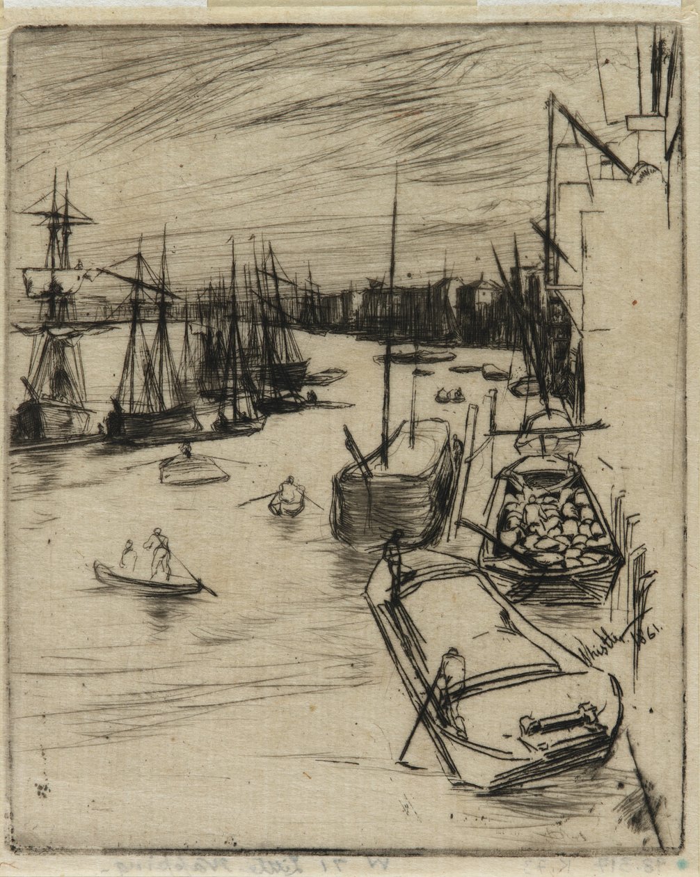 O Pequeno Rotherhithe de James Abbott McNeill Whistler