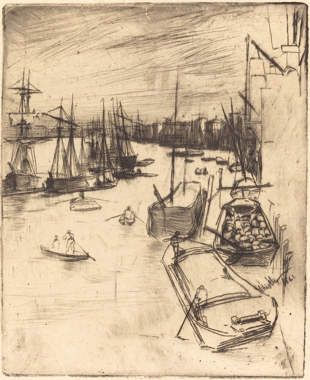 O Pequeno Rotherhithe de James Abbott McNeill Whistler