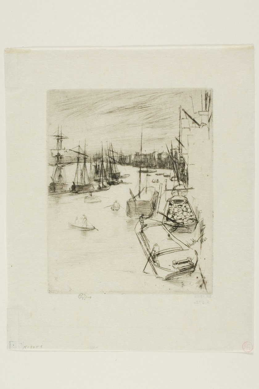 O Pequeno Rotherhithe de James Abbott McNeill Whistler
