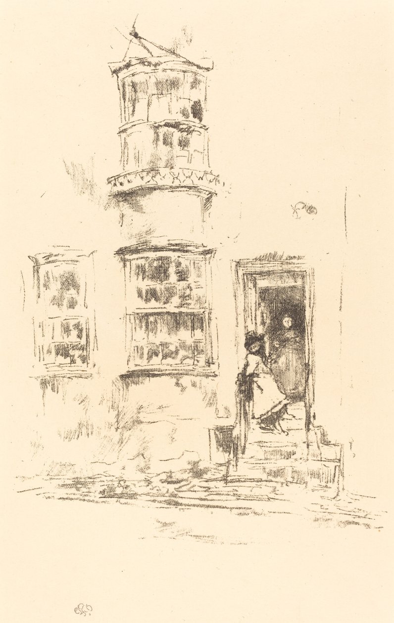 Os Pequenos Passos, Lyme Regis de James Abbott McNeill Whistler