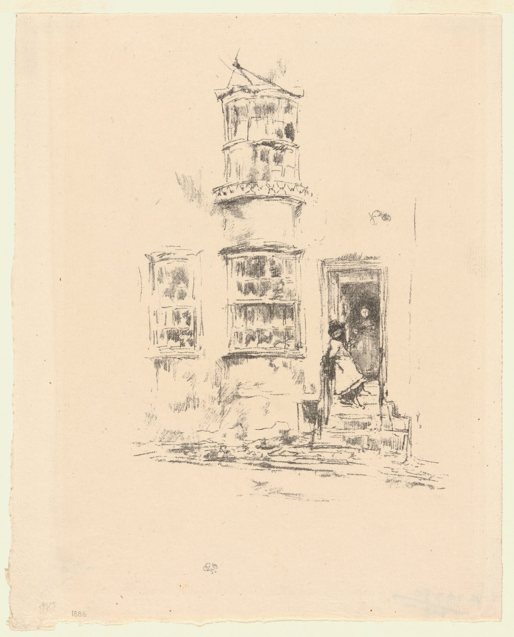 Os Pequenos Passos, Lyme Regis de James Abbott McNeill Whistler