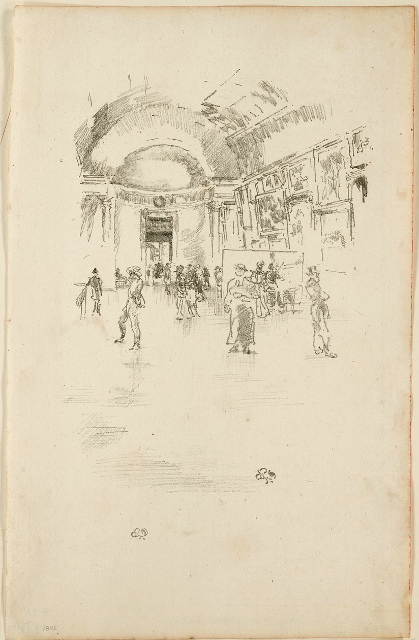 A Galeria Longa, Louvre de James Abbott McNeill Whistler