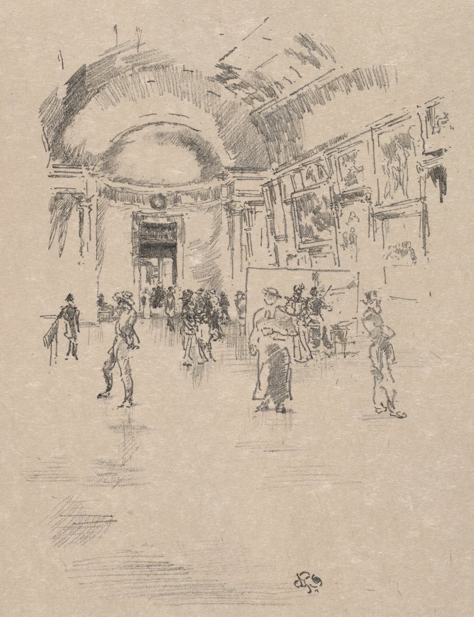 A Galeria Longa, do Louvre de James McNeill Whistler