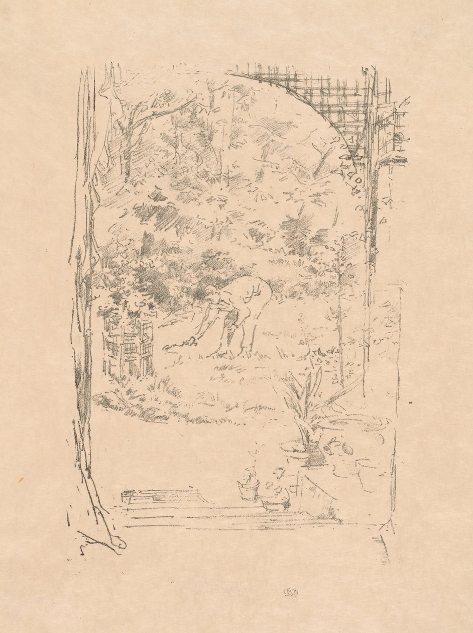 O homem com uma foice de James Abbott McNeill Whistler