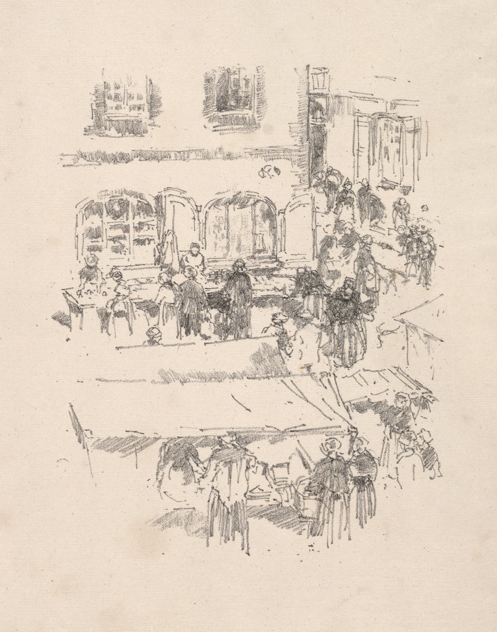 A Praça do Mercado, Vitre de James McNeill Whistler