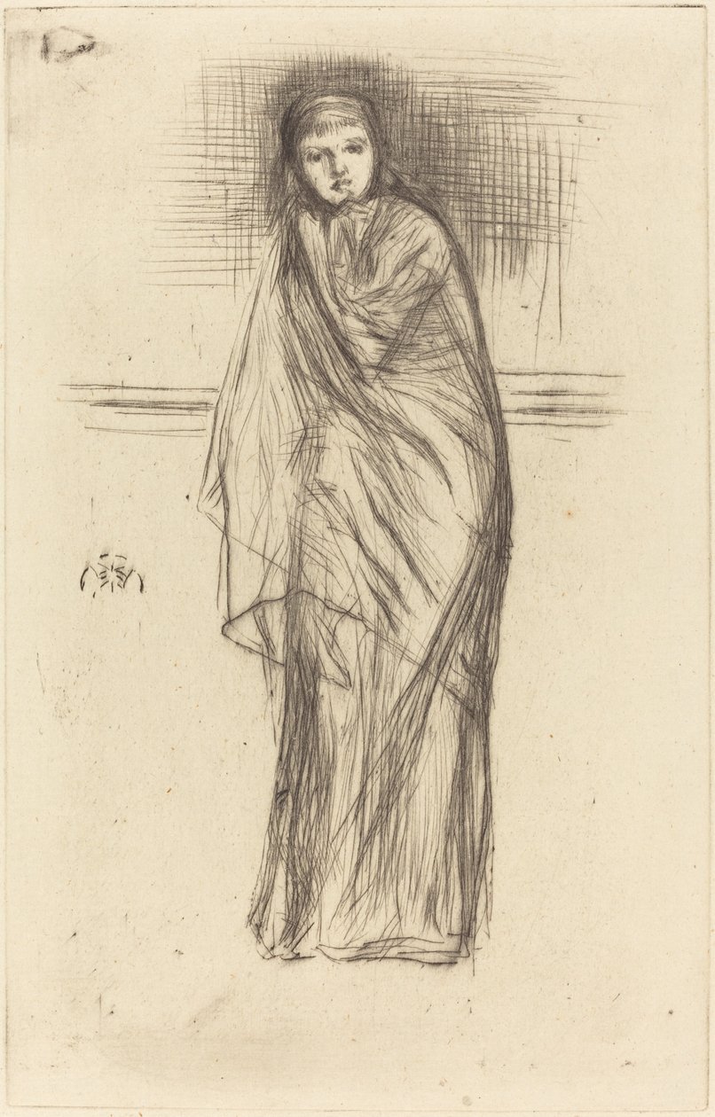 O Modelo Descansando de James Abbott McNeill Whistler