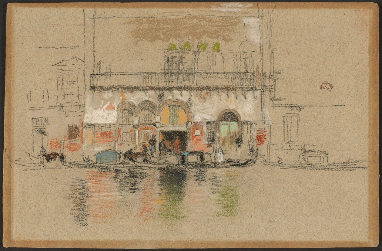 O Palácio; branco e rosa de James McNeill Whistler