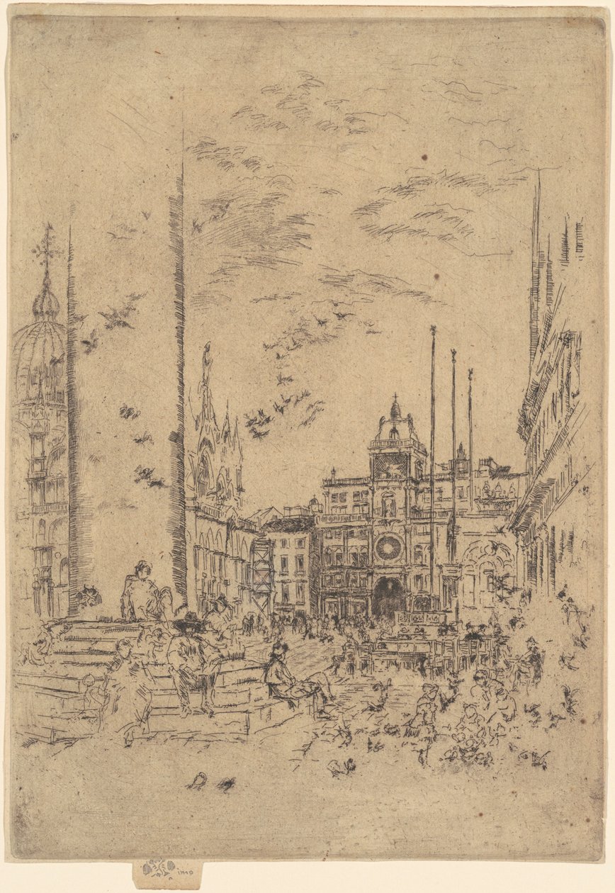 A Piazzeta de James Abbott McNeill Whistler