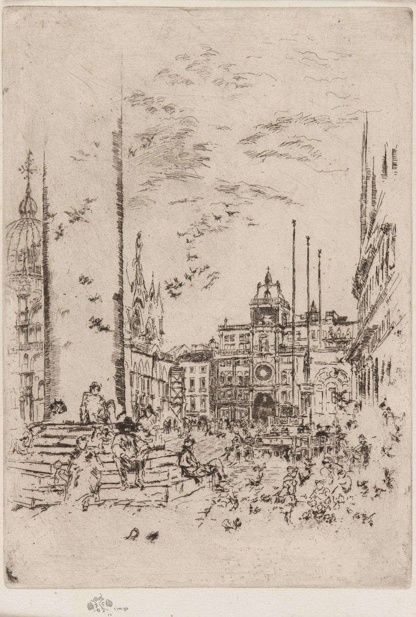 A Piazzeta de James Abbott McNeill Whistler