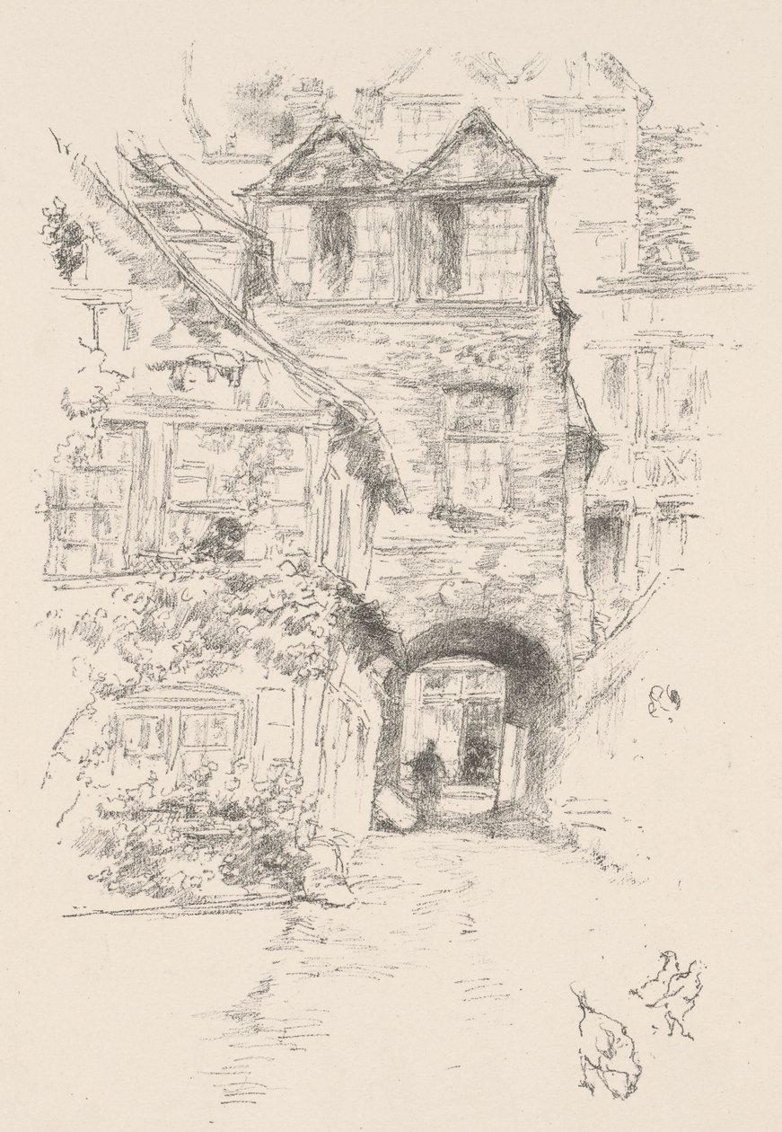 A casa do padre, Rouen de James McNeill Whistler