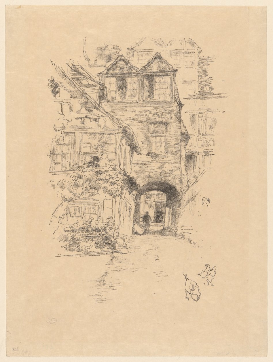 A casa do padre, Rouen de James McNeill Whistler