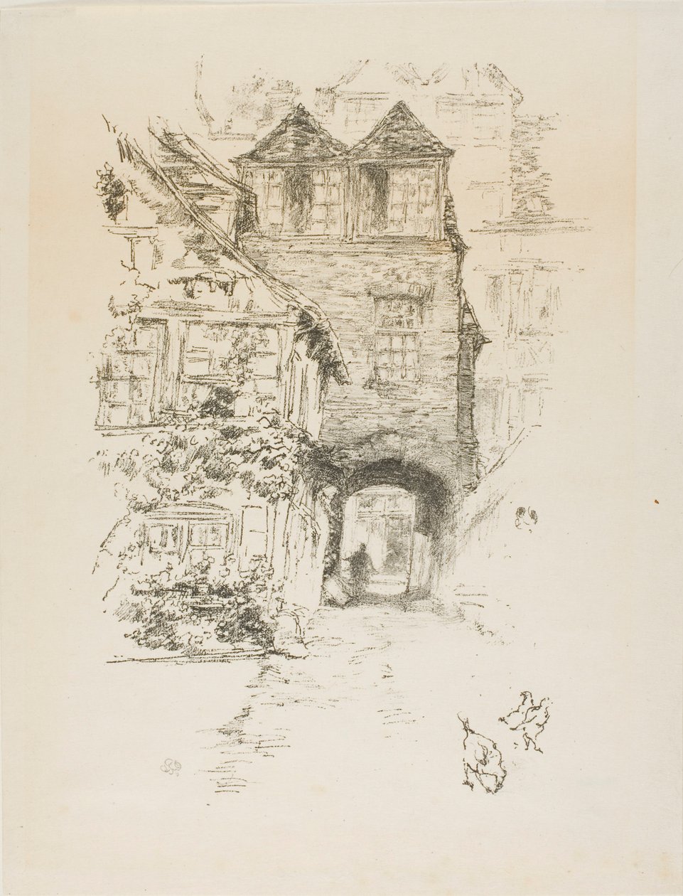 A casa do padre, Rouen de James McNeill Whistler