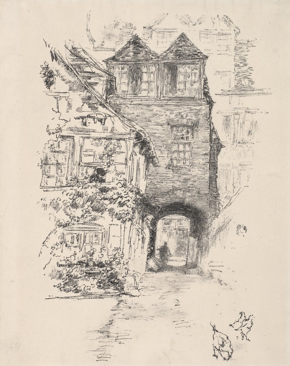 A Casa do Pároco, Rouen de James McNeill Whistler