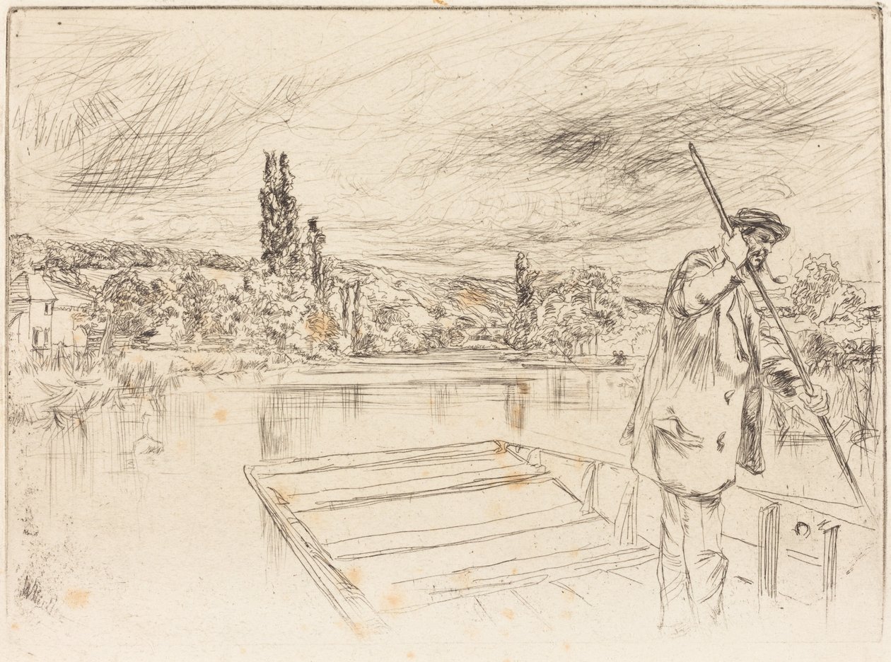 O barco de fundo chato de James McNeill Whistler