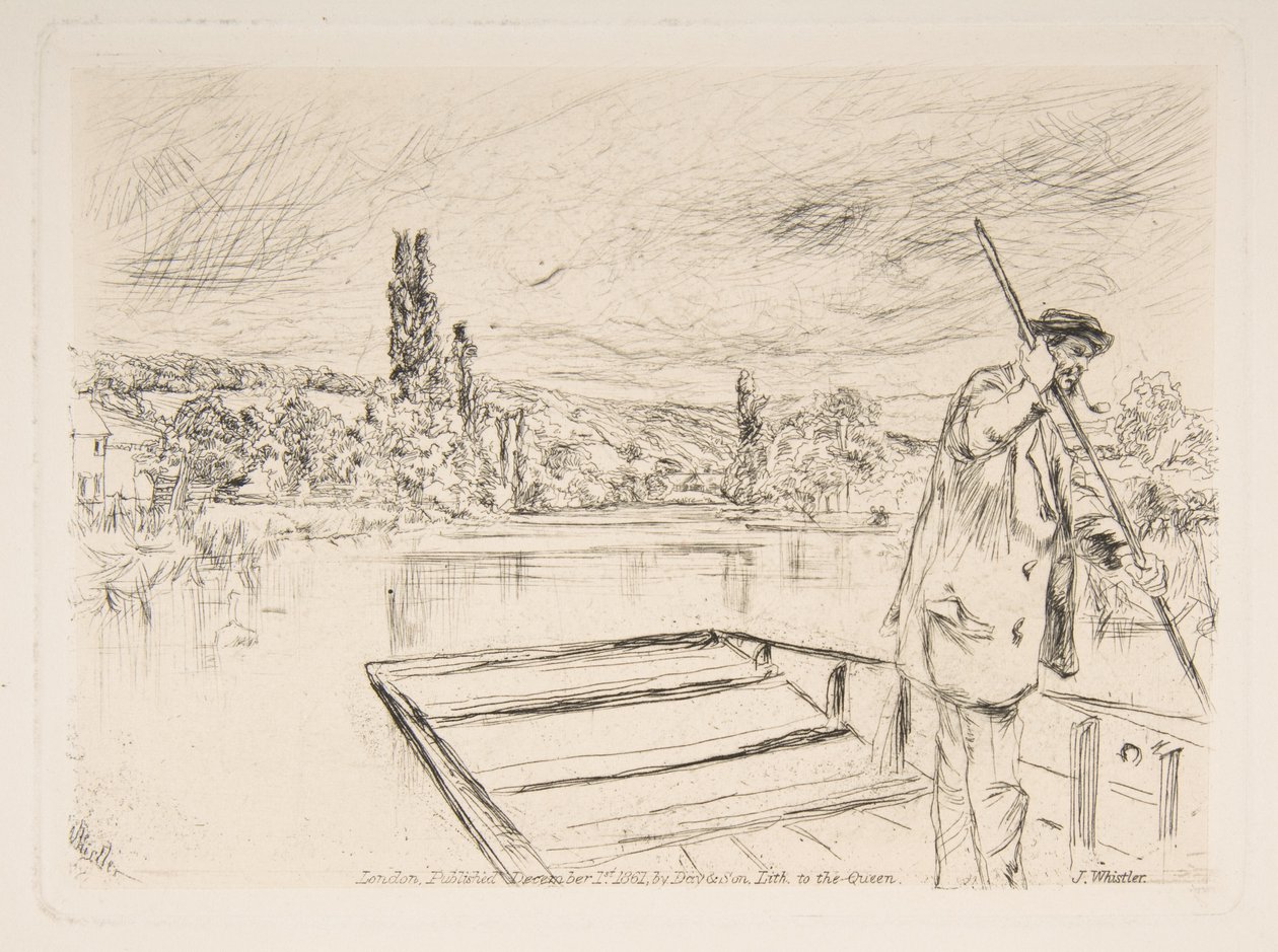 O barco de fundo chato de James McNeill Whistler