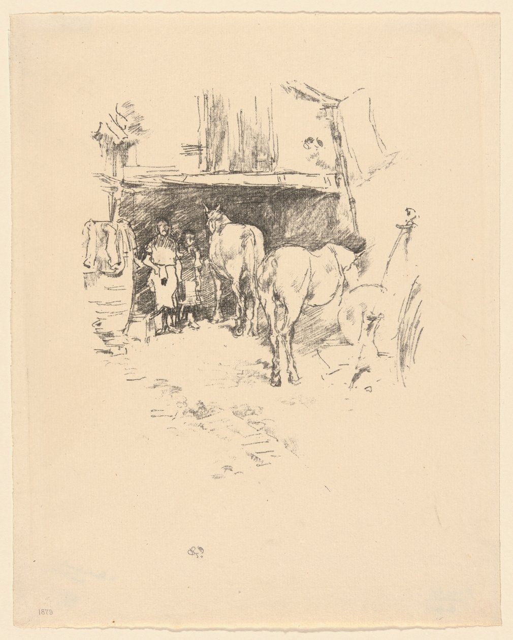 O pátio dos Smith de James McNeill Whistler