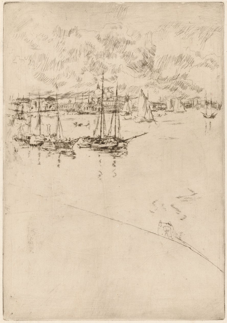 O barco a vapor, Veneza de James Abbott McNeill Whistler