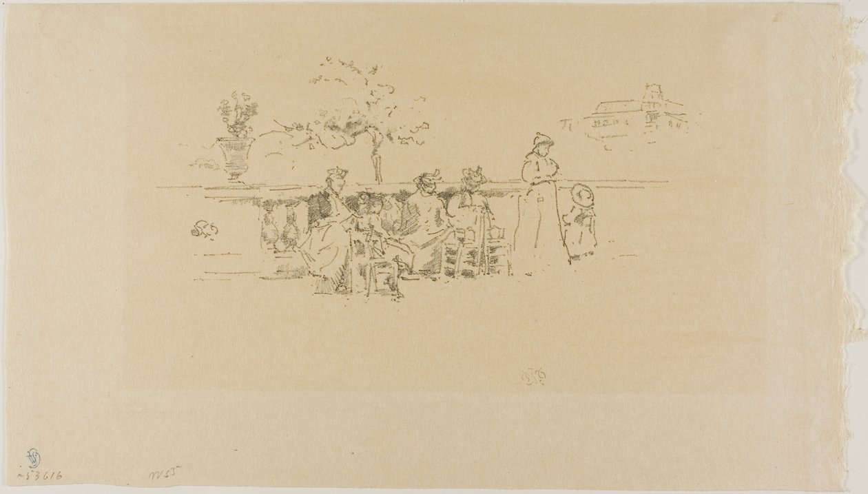 The Terrace, Luxemburgo de James Abbott McNeill Whistler