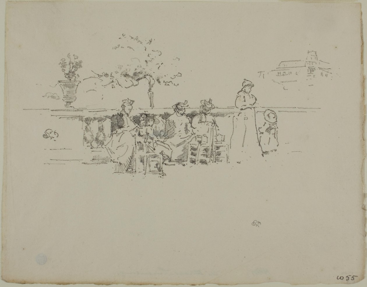 The Terrace, Luxemburgo de James Abbott McNeill Whistler