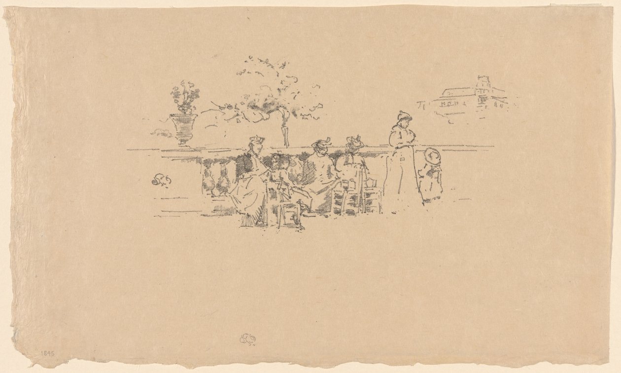 The Terrace, Luxemburgo de James Abbott McNeill Whistler
