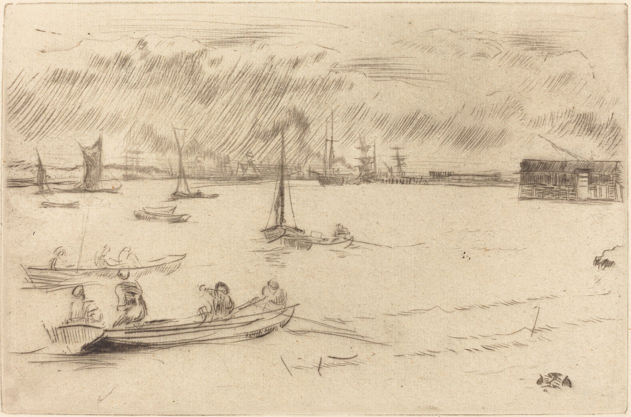 O Tamisa em direção a Erith de James Abbott McNeill Whistler