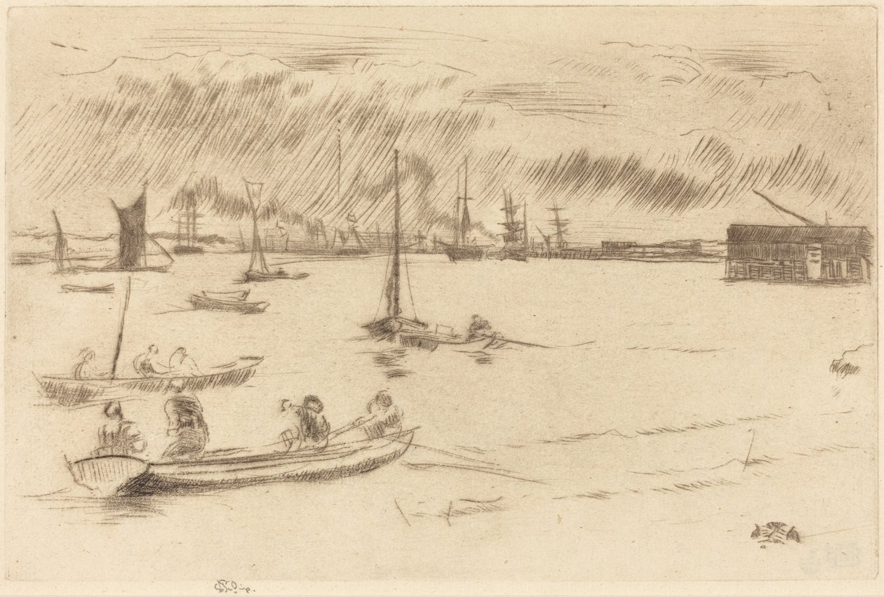 O Tamisa em direcção a Erith de James McNeill Whistler