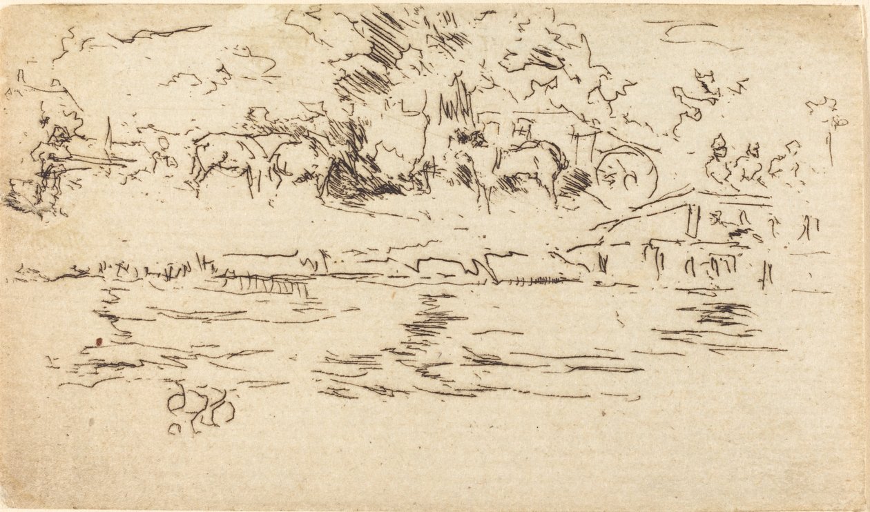 O Caminho de Reboque de James Abbott McNeill Whistler