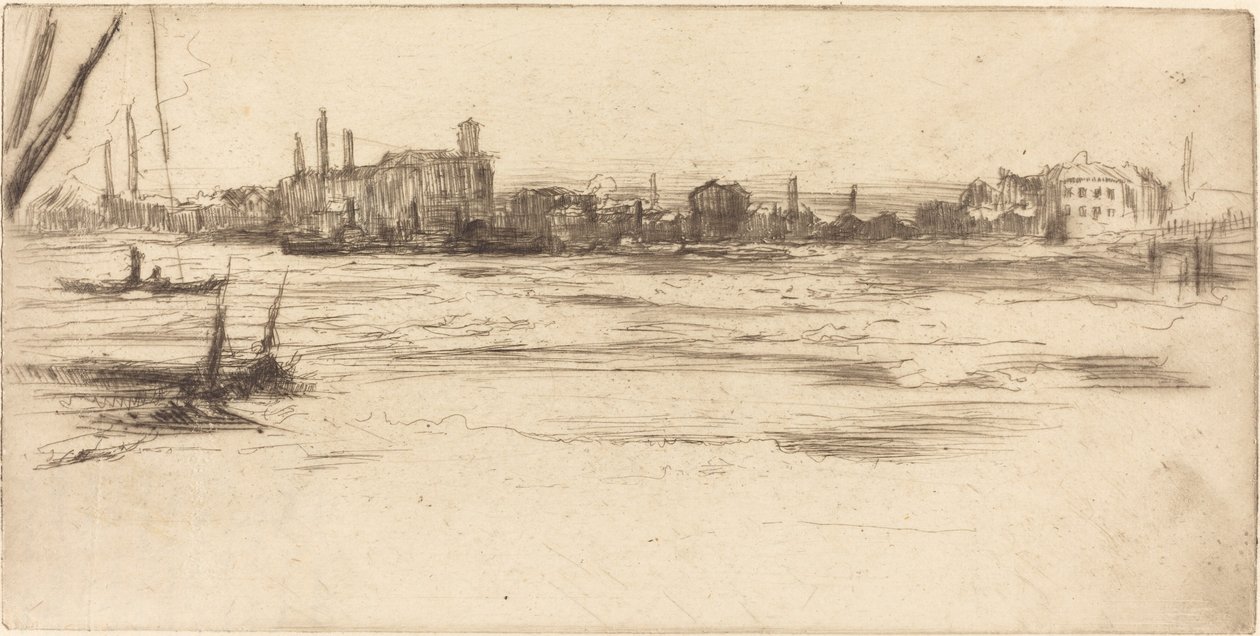 O Tâmisa Conturbado de James Abbott McNeill Whistler