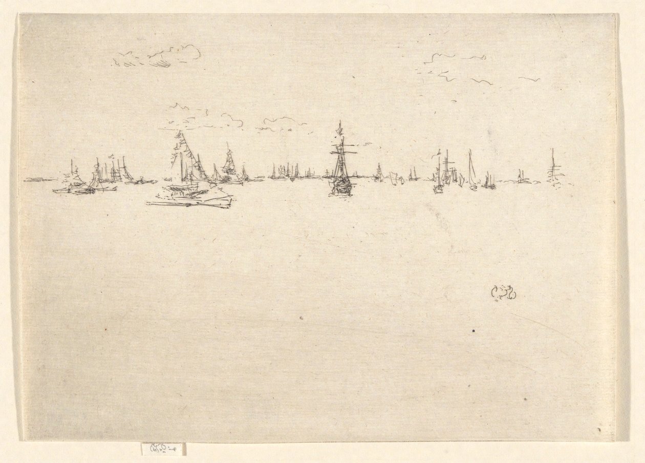 O Navio Turret, do Conjunto Jubilar de James Abbott McNeill Whistler