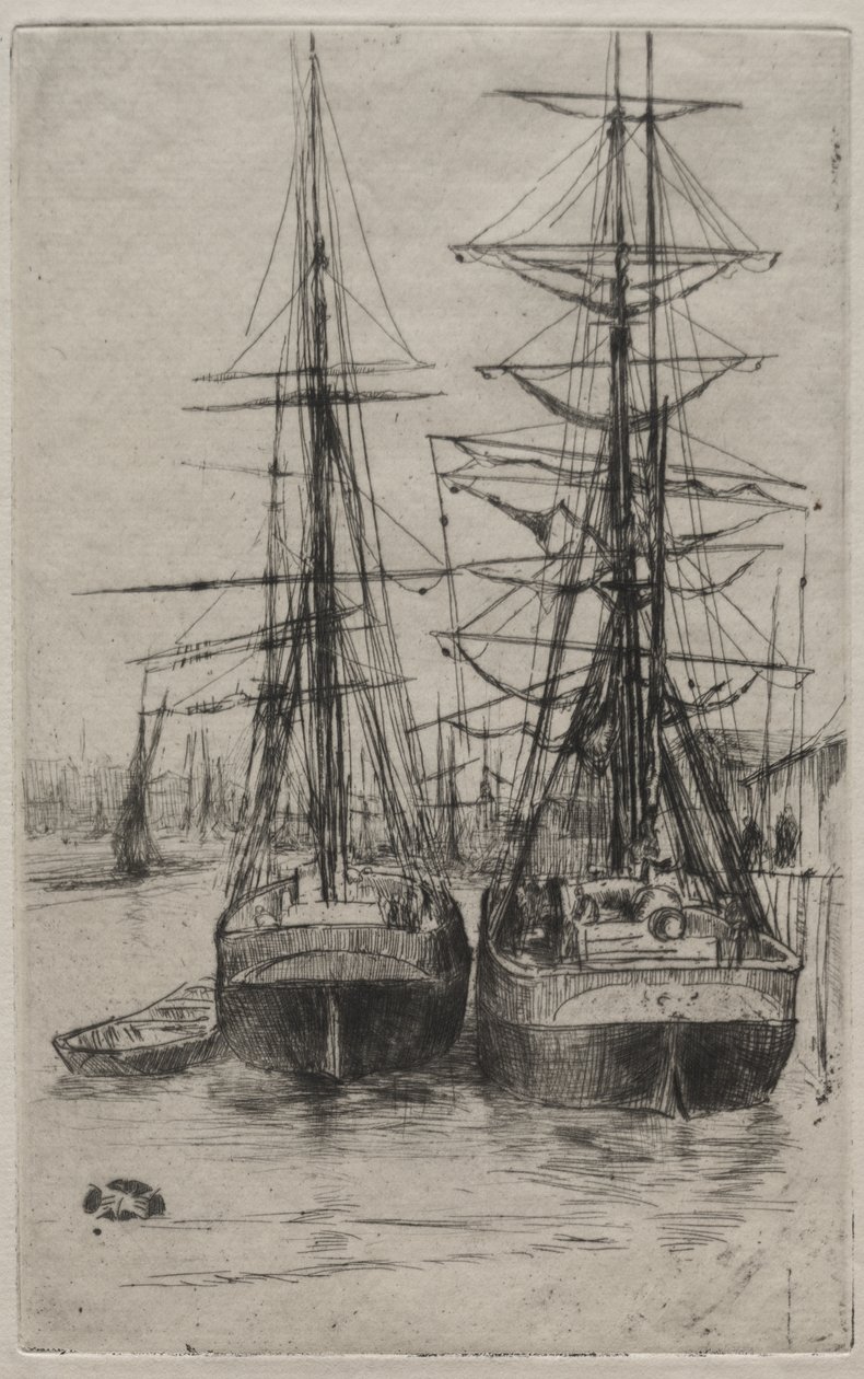 Os Dois Navios de James McNeill Whistler