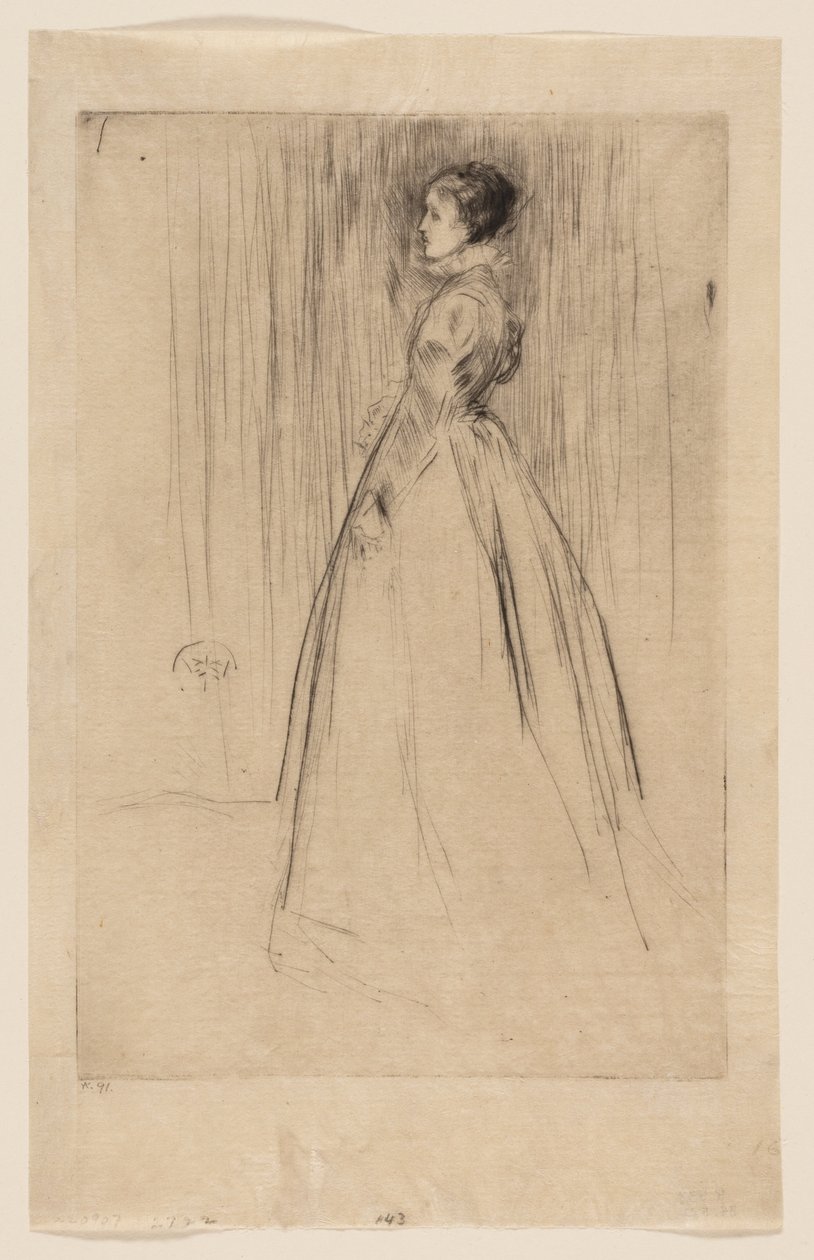 O vestido de veludo (Mrs Leyland) de James McNeill Whistler